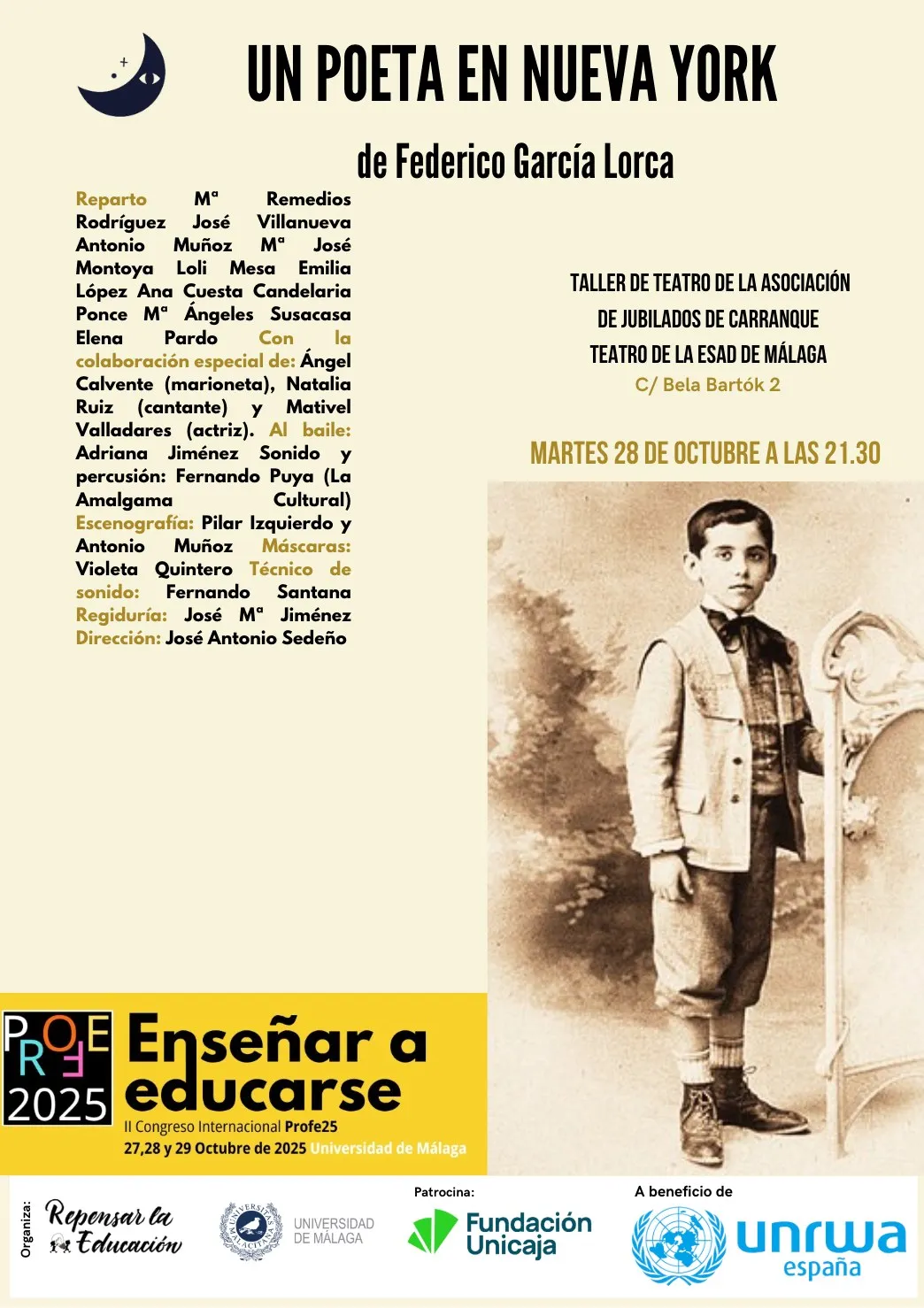 Quienes intervinieron en «Teatro: Un poeta en Nueva York. Federico García Lorca»